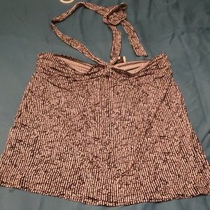 Ann Taylor LOFT Black and white halter top